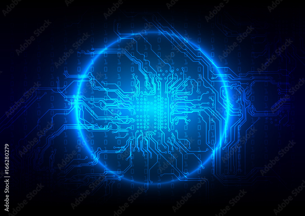 Aufkleber abstract circuit board technology vector background.illustration vector design