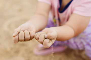 Kids playing in the sands. This activity is good for sensory experience and learning by touch their...