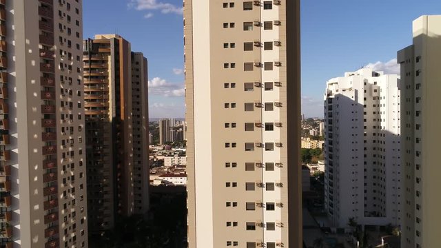 Many Residential Buildings in Ribeirao Preto city in Sao Paulo, Brazil by Drone