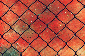 Chain link fence as grunge background