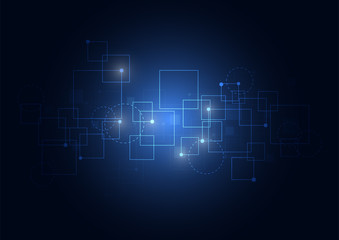 Network color technology communication background