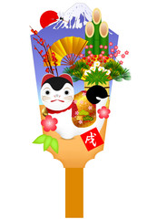 戌　富士山　年賀状　アイコン