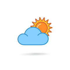 sun and cloud icon