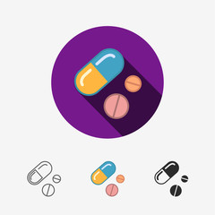 pills modern icon