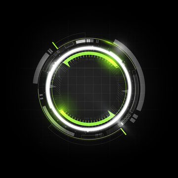 Abstract futuristic electronic circuit technology background, vector illustration