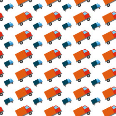 Naklejka premium Delivery truck vehicle