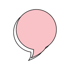 Bubble speakbox isolated