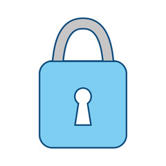 Padlock security symbol