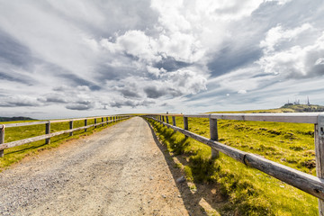 Fototapeta premium Beautiful landscape road view of Utsukushigahara ,Nagano , Japan.