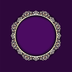 Oval frame of gold and silver, Luxurious royal style. Decorative vintage frames and borders set,photo frame with corner line floral, frame floral template, frame flourishes set of border and corner