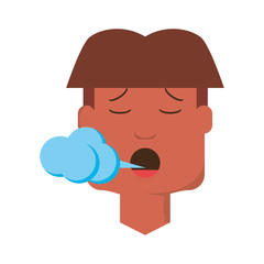 Man faceless cartoon