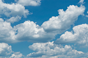 Blue sky with clouds background