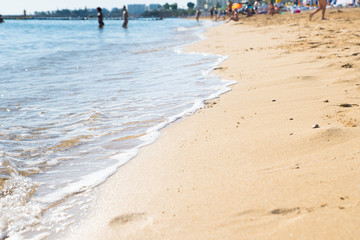 ocean coast line blurred shot