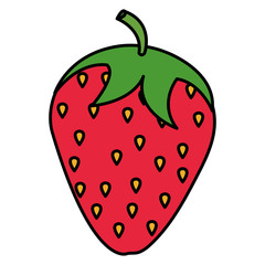 strawberry fresh isolated icon