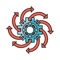 Gear machinery piece