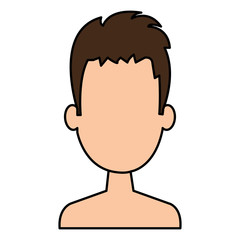 young man shirtless avatar character