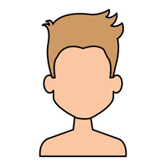 young man shirtless avatar character