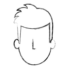 young man head avatar character