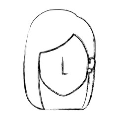 beautiful woman head avatar character