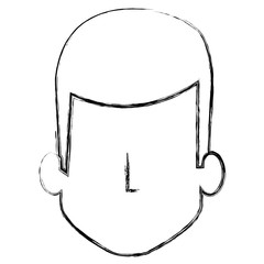 young man head avatar character