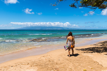 マウイ島ホノコワイのビーチ