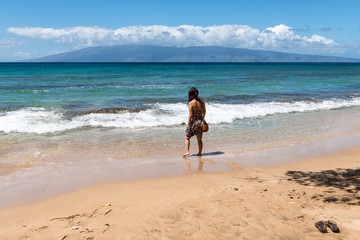 マウイ島ホノコワイのビーチ