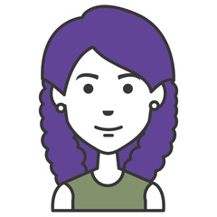 beautiful woman avatar character