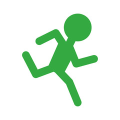 Man running pictogram