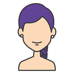 beautiful woman shirtless avatar character