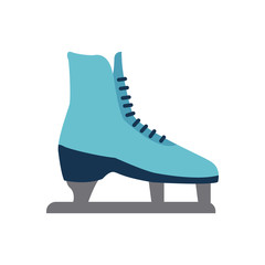 classic ice figure skates sport equipment side view