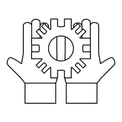 Gear machinery piece