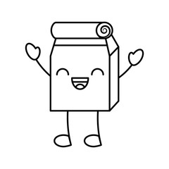 Lunch bag in paper bag kawaii character