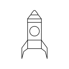 Rocket spaceship symbol