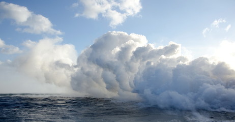 Kilauea volcano lava flow, Hawaii
