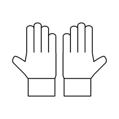 Human hand symbol