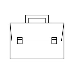 Business briefcase isolated