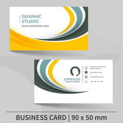 Business card template. Vector illustration.