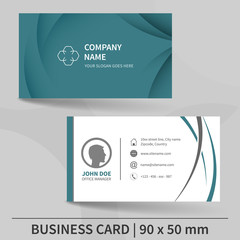 Business card template. Vector illustration.