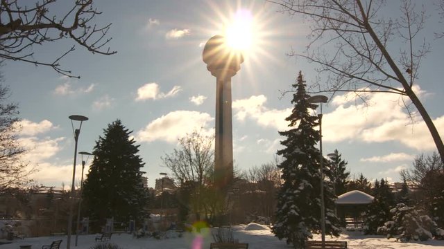 Capital of Turkey's Symbol Atakule.
 Atakule is one one of the primary landmarks of Ankara.