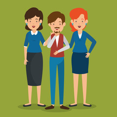 Fototapeta premium group of business people women and men