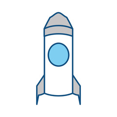 Rocket spaceship symbol