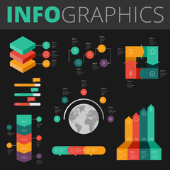 Infographics design elements for business