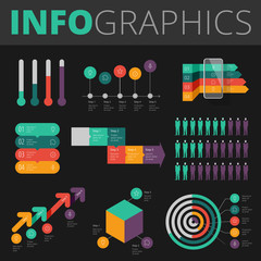 Infographics design elements for business