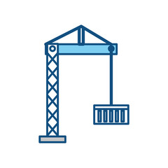 Container crane isolated