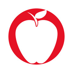 apple fruit isolated icon