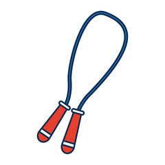 jump rope sport and fitness symbol stock