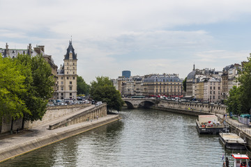 Fototapeta na wymiar Paris by the Seine, France