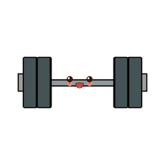 kawaii gym dumbbell sport equipment cartoon
