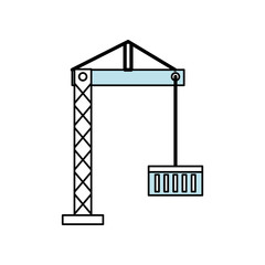 Container crane isolated