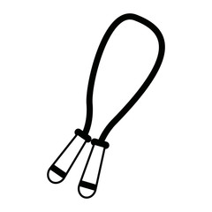 jump rope sport and fitness symbol stock